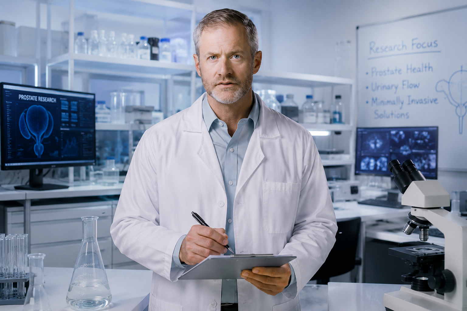Dr. Michael Knox in his research lab
